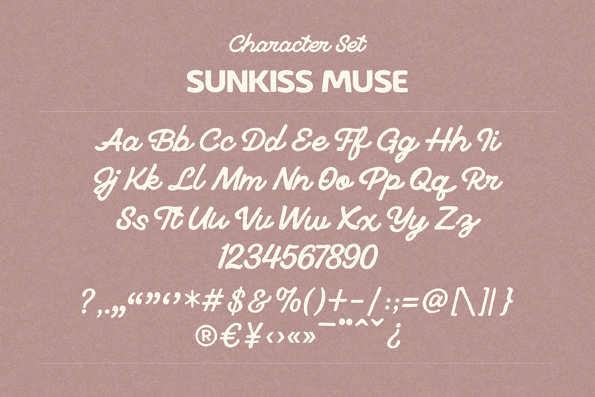 Sunkiss Muse – Summer Retro Display, a Sans Serif Font by Creacy Studio (Photo 9 of 10)