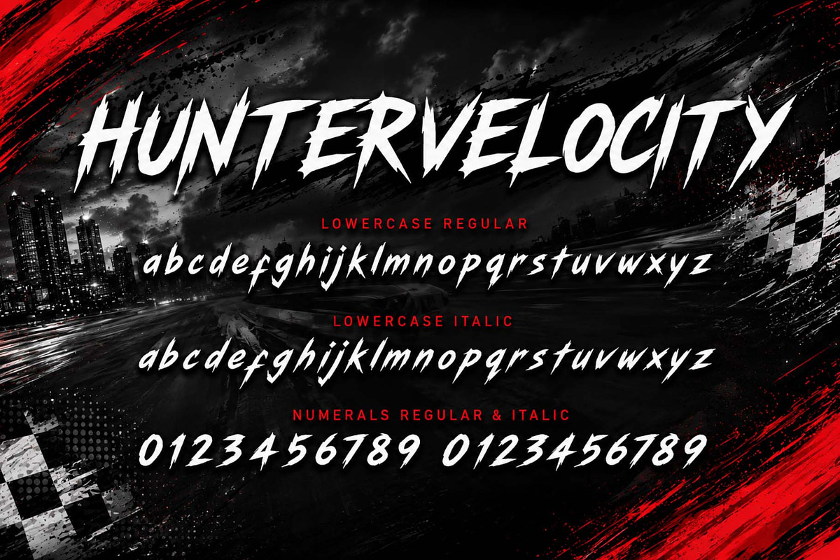 Hunter Velocity, a Script Font by Yoga Letter (Photo 8 of 10)