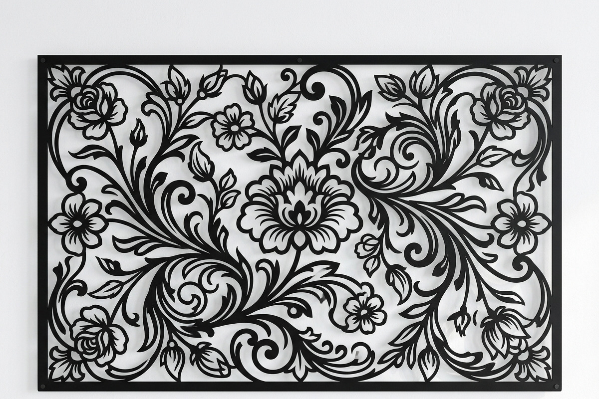 50 Elegant Floral Wall Panel, a Decorative Illustration by Amazin_art (Photo 22 of 27)