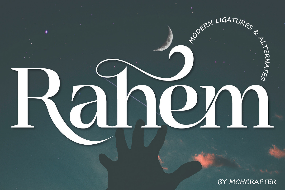 Rahem | Modern Serif Font, a Serif Font by MchCrafter (Photo 1 of 15)