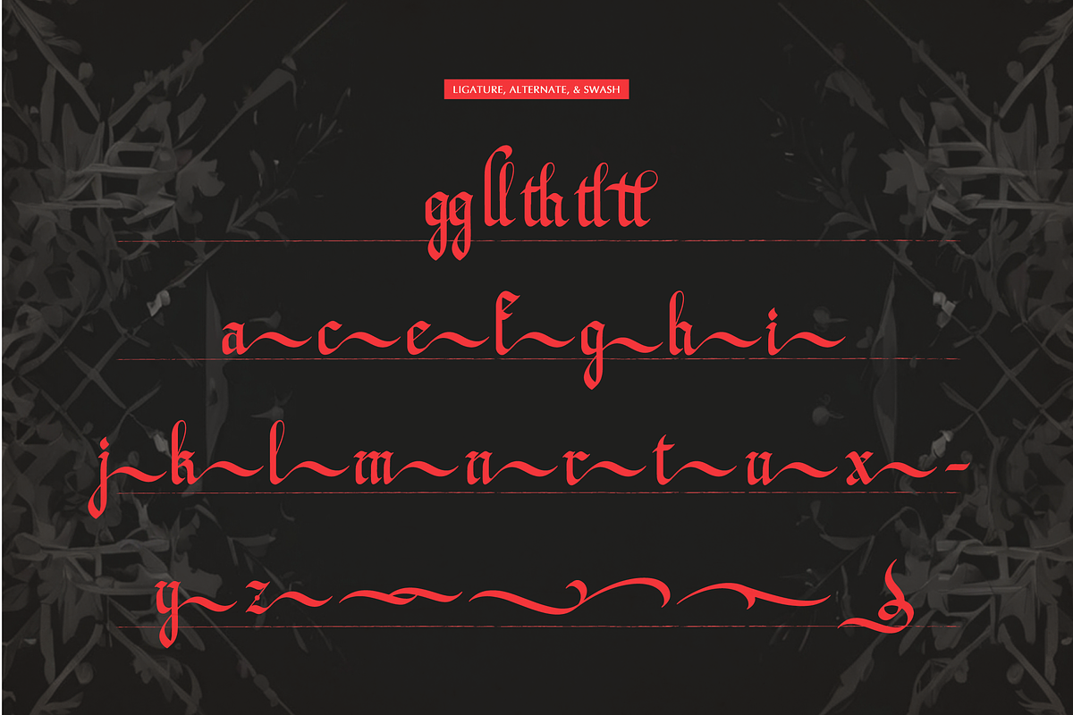 Better Fields | Blackletter Typeface, a Blackletter Font by Denustudios (Photo 11 of 12)