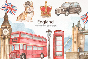 England Watercolor Collection