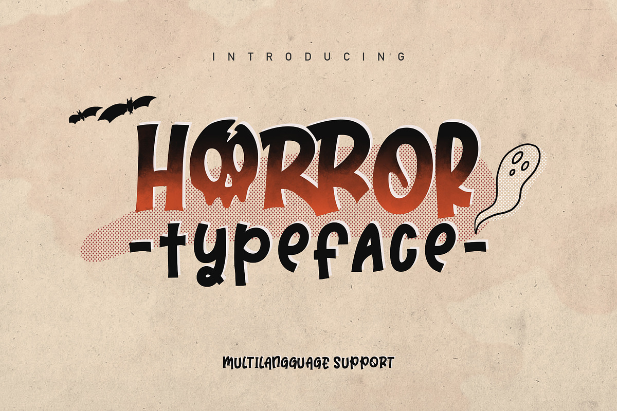 Horror Typeface, a Font by giemons™ (Photo 1 of 6)