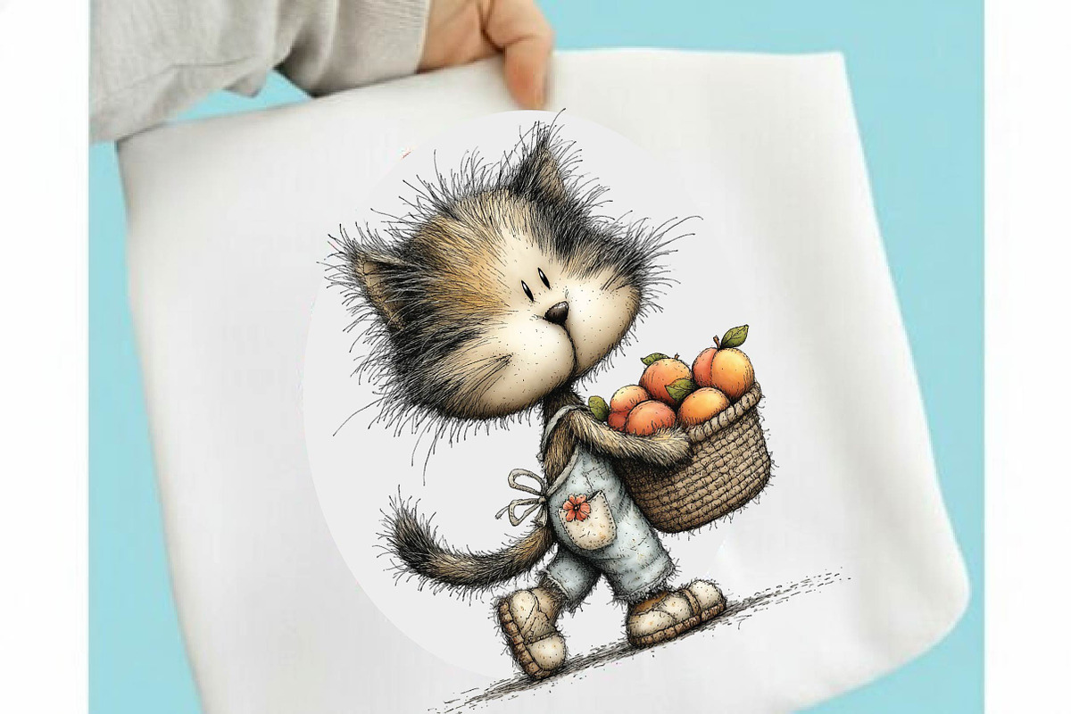 Whimsical Cat Clipart, an Animal Illustration by SVGArt (Photo 2 of 3)