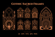 Gothic Sacred Frames Vol.1, an Object Graphic by Bewalrus Studio (Thumbnail 1 of 5)