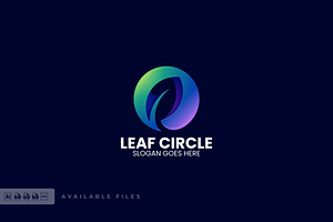 Leaf Circle Gradient Colorful Logo, a Branding & Logo Template by ivan_artnivora