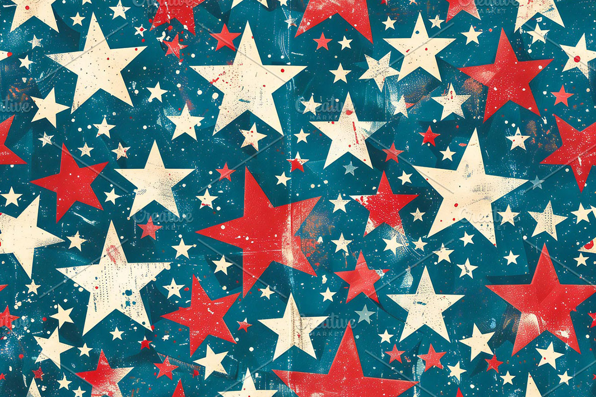 4th of July Vintage Digital Paper, a Texture Graphic by VetalStock (Photo 15 of 16)