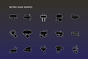Retro Sign Vector Kit, an Object Graphic by WalkingStick Design (Thumbnail 6 of 6)