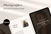 Photographer Services Pricing Guide, a Magazine Template by batang (Thumbnail 1 of 4)