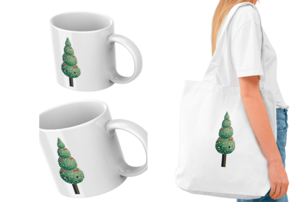 Whimsy Christmas Tree Clipart, an Illustration by Markicha Art (Photo 2 of 5)