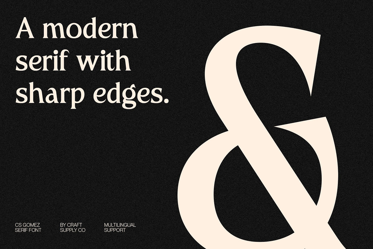 CS Gomez – Modern Serif Font, a Serif Font by Craft Supply Co. (Photo 5 of 8)