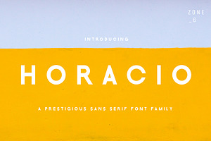 Horacio | A Prestigious Font Family