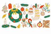 Christmas Decor Clipart, a Seasonal Illustration by Anna Studio (Thumbnail 10 of 13)