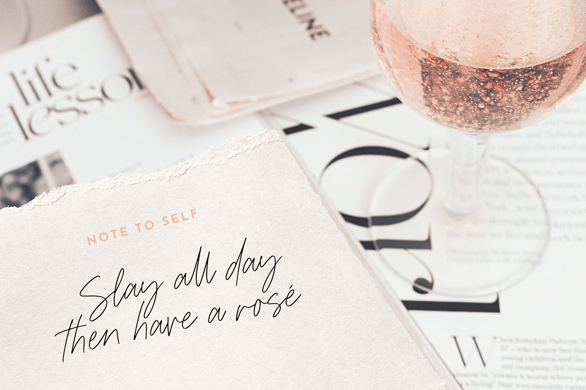 Realistic Handwritten Script Font preview 8