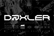 Daxler - Futuristic Display Font, a Sans Serif Font by Typeagle (Thumbnail 1 of 7)