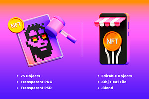 3D NFT Icon