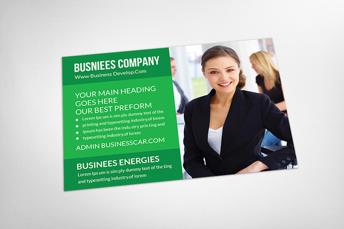 Corporate Post Card Template, a Card Template by AfzaalGraphics (Photo 3 of 4)