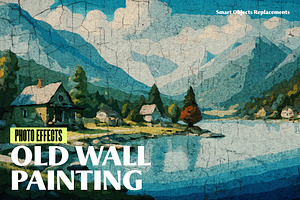 Old Wall Painting Photo Effect, a Layer Style Add-On by dokudokunomi