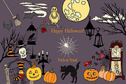 Halloween Colors Clip Art, an Illustration by Nataliapiache (Thumbnail 3 of 4)