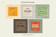 10 Photoshop Labels (2 styles) preview 2