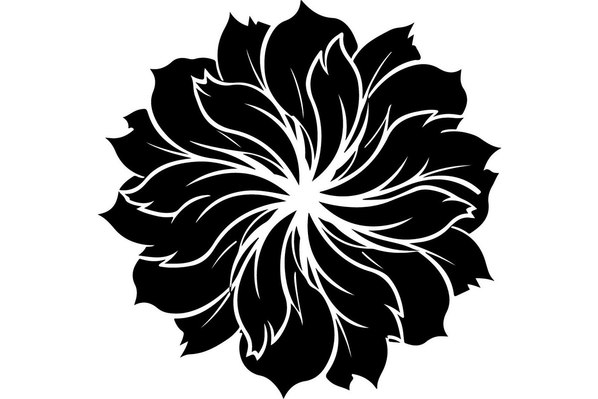 Bold Lotus Flower Silhouette, an Object Graphic by Creativeshirt (Photo 10 of 15)