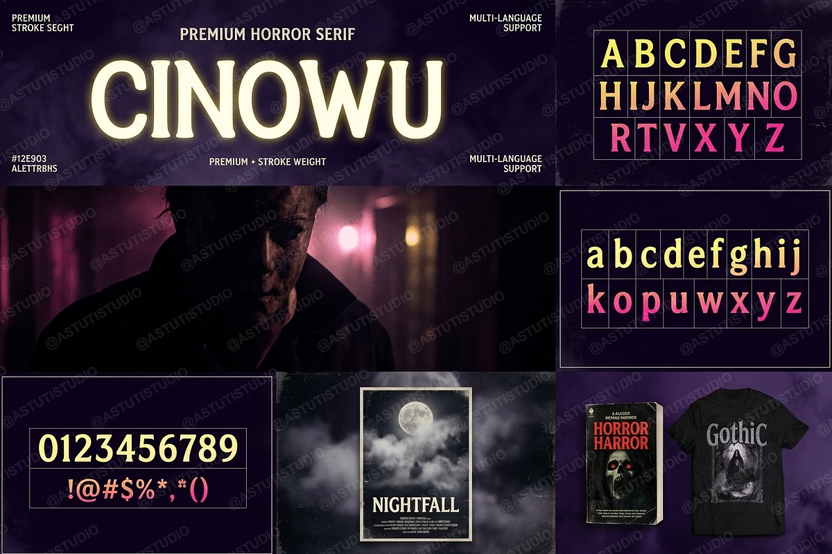 Cinowu - Elegant Serif Typeface, a Serif Font by Astuti Studio (Photo 8 of 25)