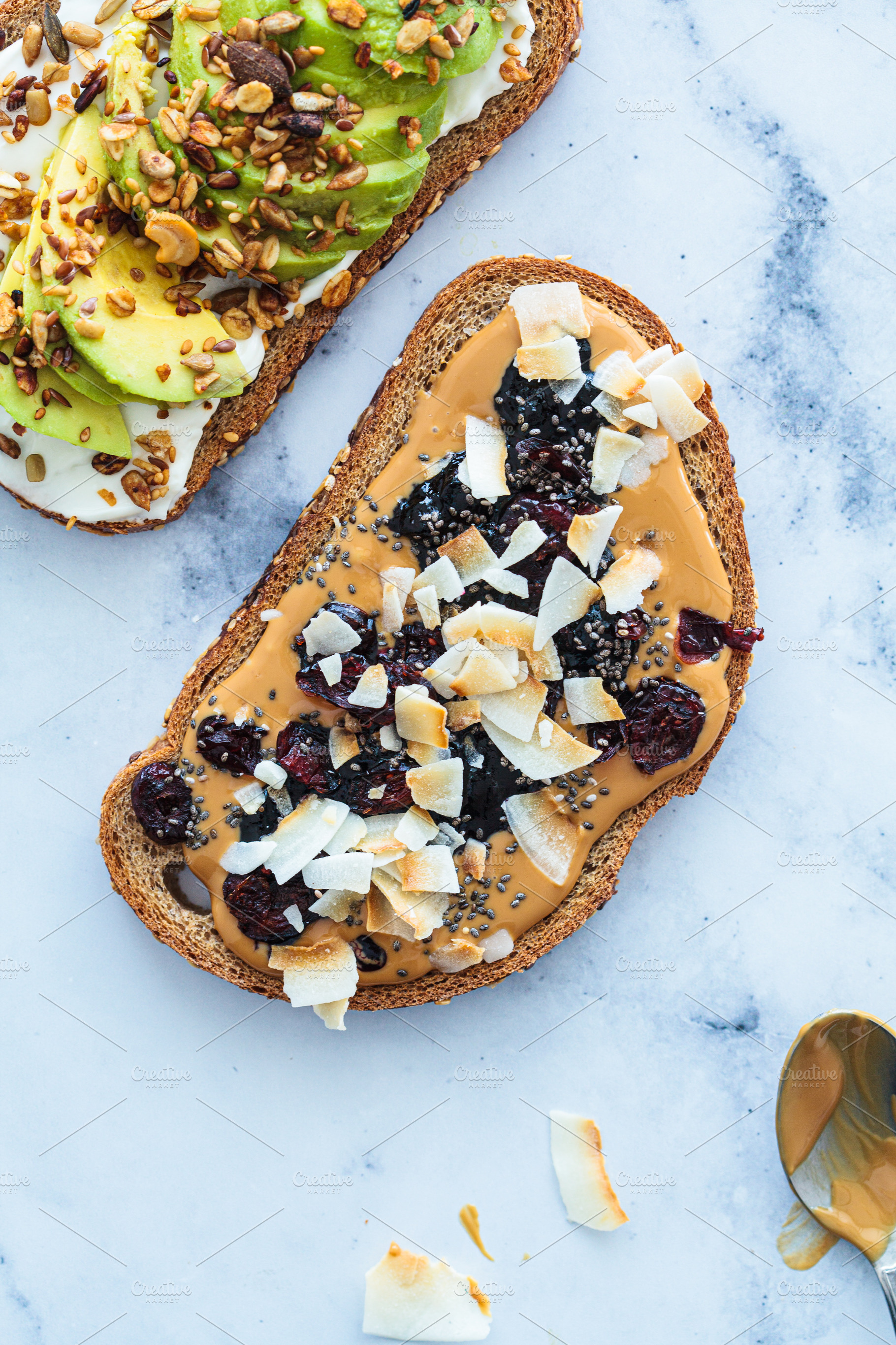 Vegan breakfast toasts., a Food & Drink Photo by vaaseenaa
