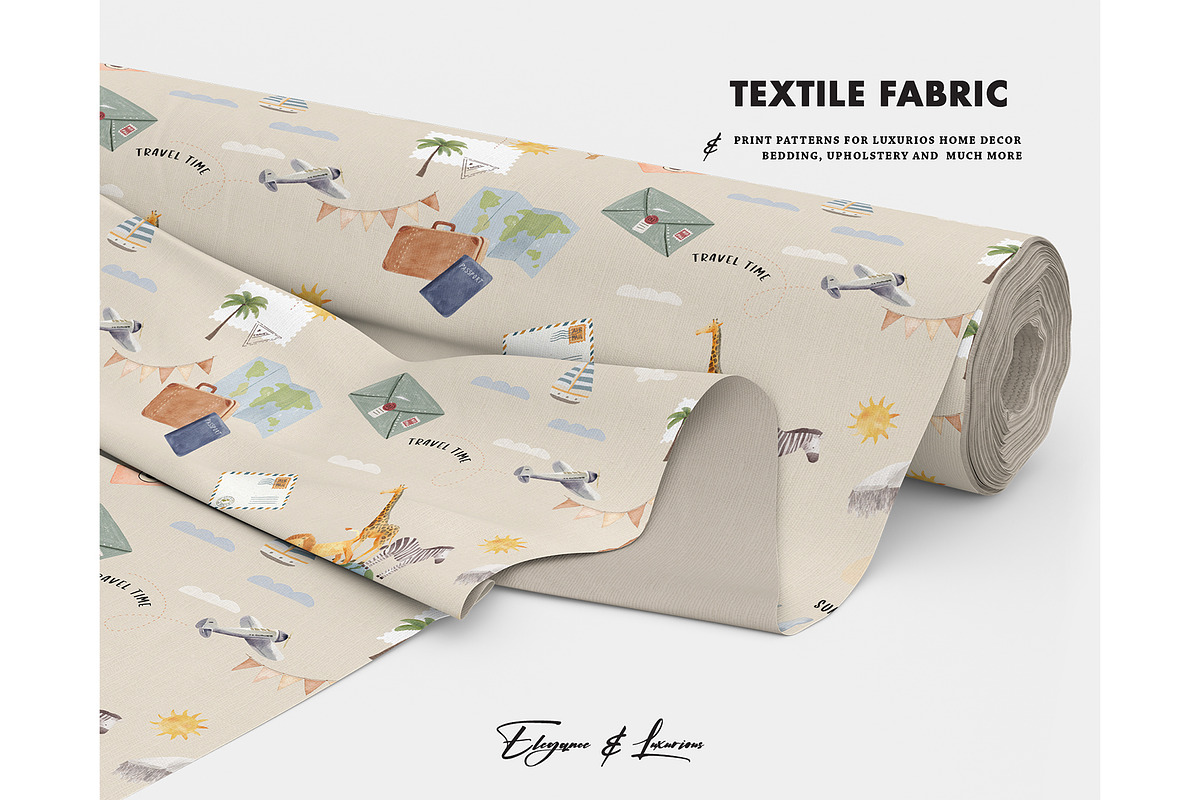 travel itinerary Vacation pattern, a Pattern Graphic by Milatoo (Photo 4 of 4)