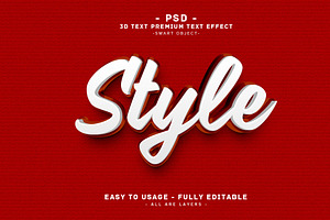 Style 3D Editable Psd Text Effect, a Layer Style Add-On by Md Jahidul99