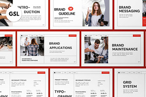 Company Brand Guideline Google Slide, a Presentation Template by graphicook