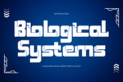 Biological Systems - Tech Font, a Sans Serif Font by 177Studio (Thumbnail 1 of 8)