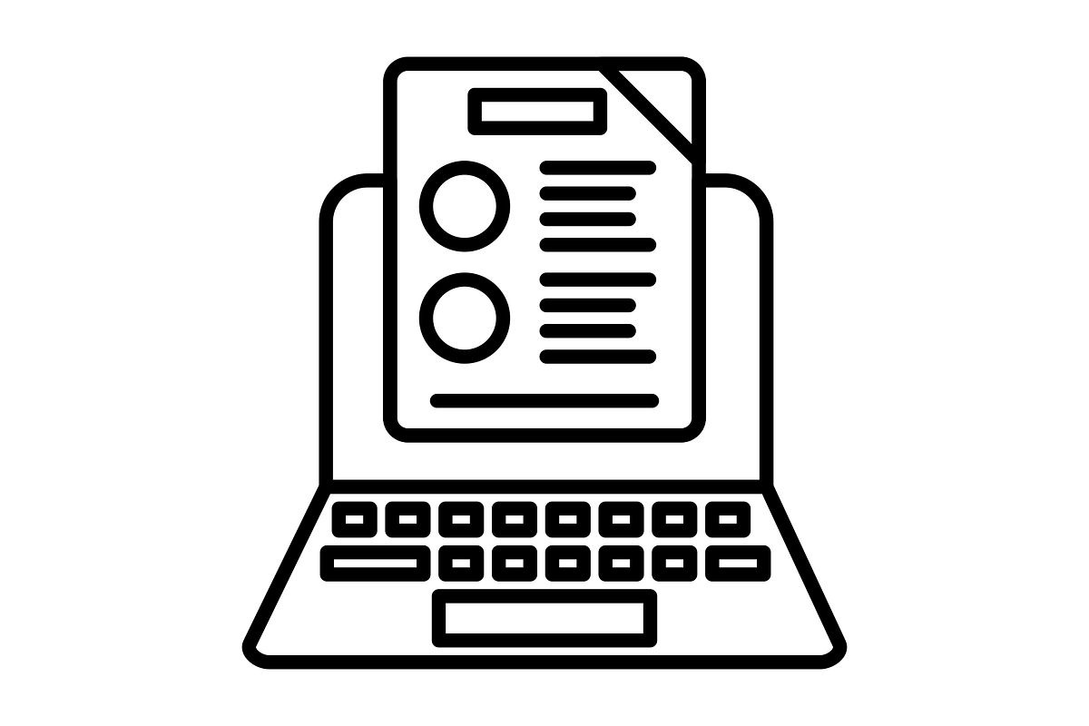 Assignment Line Icon, an Outline Icon by Pexelpy (Photo 2 of 2)