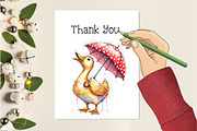 Quirky Duck Sublimation Clipart, an Illustration by Creative Art (Thumbnail 9 of 9)