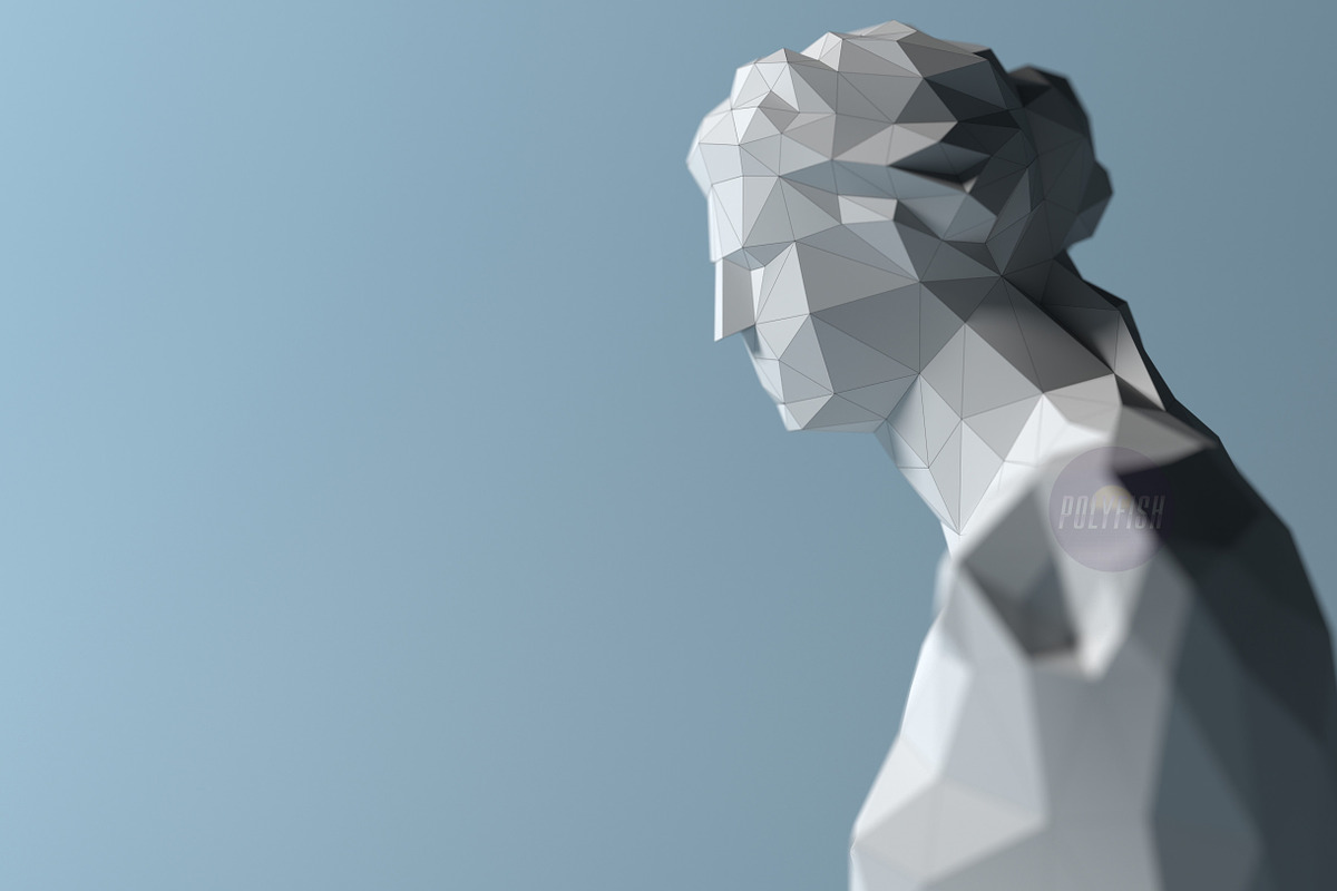 DIY Venus de Milo 3D model template, a Templates & Theme by PolyFish (Photo 2 of 7)