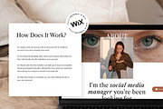 Sarah Social - WIX Website Template, a Wix Template by AndrewPixel (Thumbnail 2 of 9)