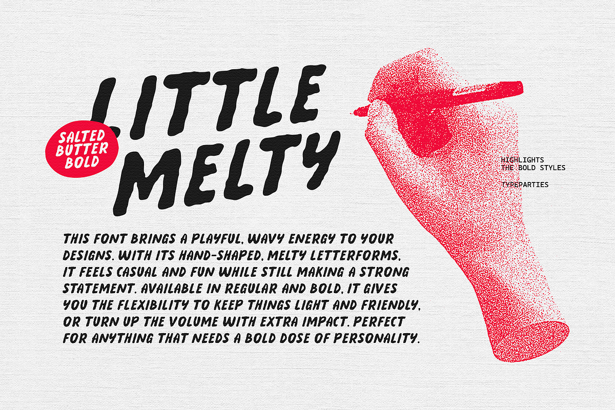 SaltedButter - Organic Brush Font, a Handwritten Font by Typeparties (Photo 5 of 8)