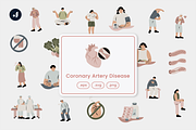 Coronary Artery Disease Illustration, an Object Graphic by Jump Studio (Thumbnail 1 of 4)