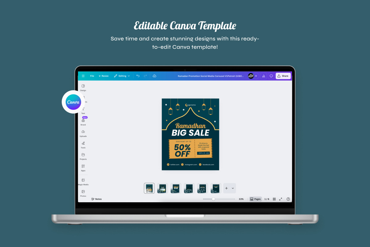 Ramadan Promotion Instagram Carousel, a Social Media Template by twinstd (Photo 3 of 5)