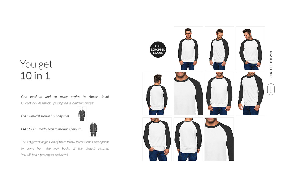 Men Raglan Mock-ups Set FREE DEMO, a Books & Magazine Mockup by Apparel_Mockups (Photo 9 of 24)