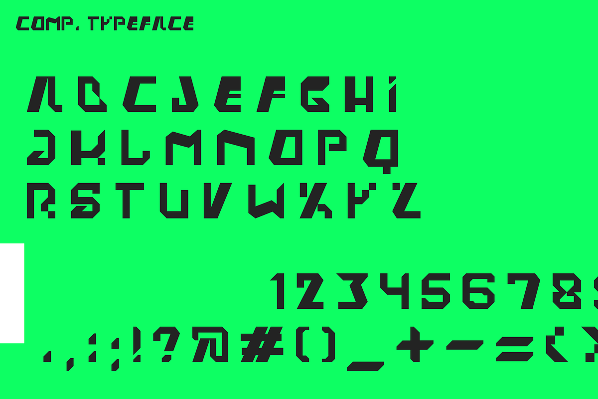 COMP. Typeface, a Sans Serif Font by shabii (Photo 3 of 4)