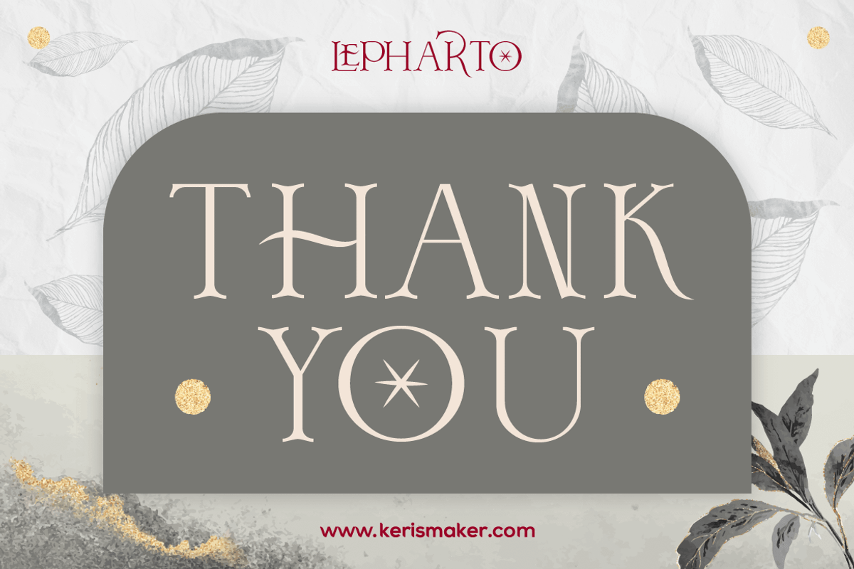 Lepharto, a Serif Font by kerismaker (Photo 12 of 12)