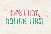 Natural Leaf | Decorative Font, a Handwritten Font by AnningArts (Thumbnail 2 of 7)