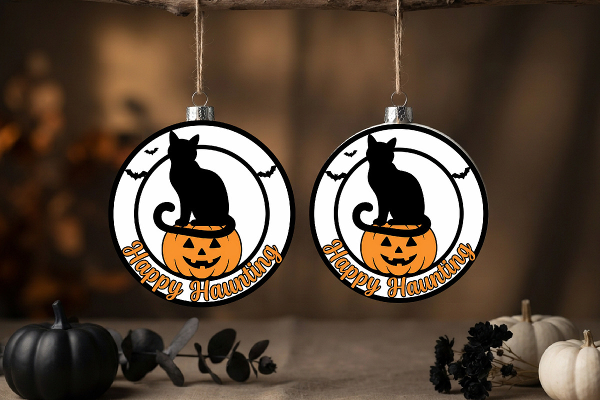 Happy Haunting Halloween Black Cat, a Texture Illustration by CrexoraLab (Photo 3 of 3)