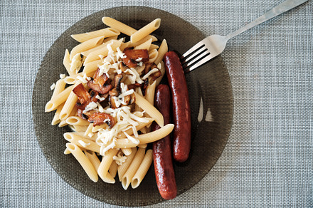 In the Kitchen: Macaroni cheese with mushrooms., a Food & Drink Photo by Rohan Photography