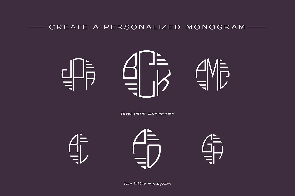 Currituck Monogram Font, a Font by Haute Papier (Photo 2 of 6)
