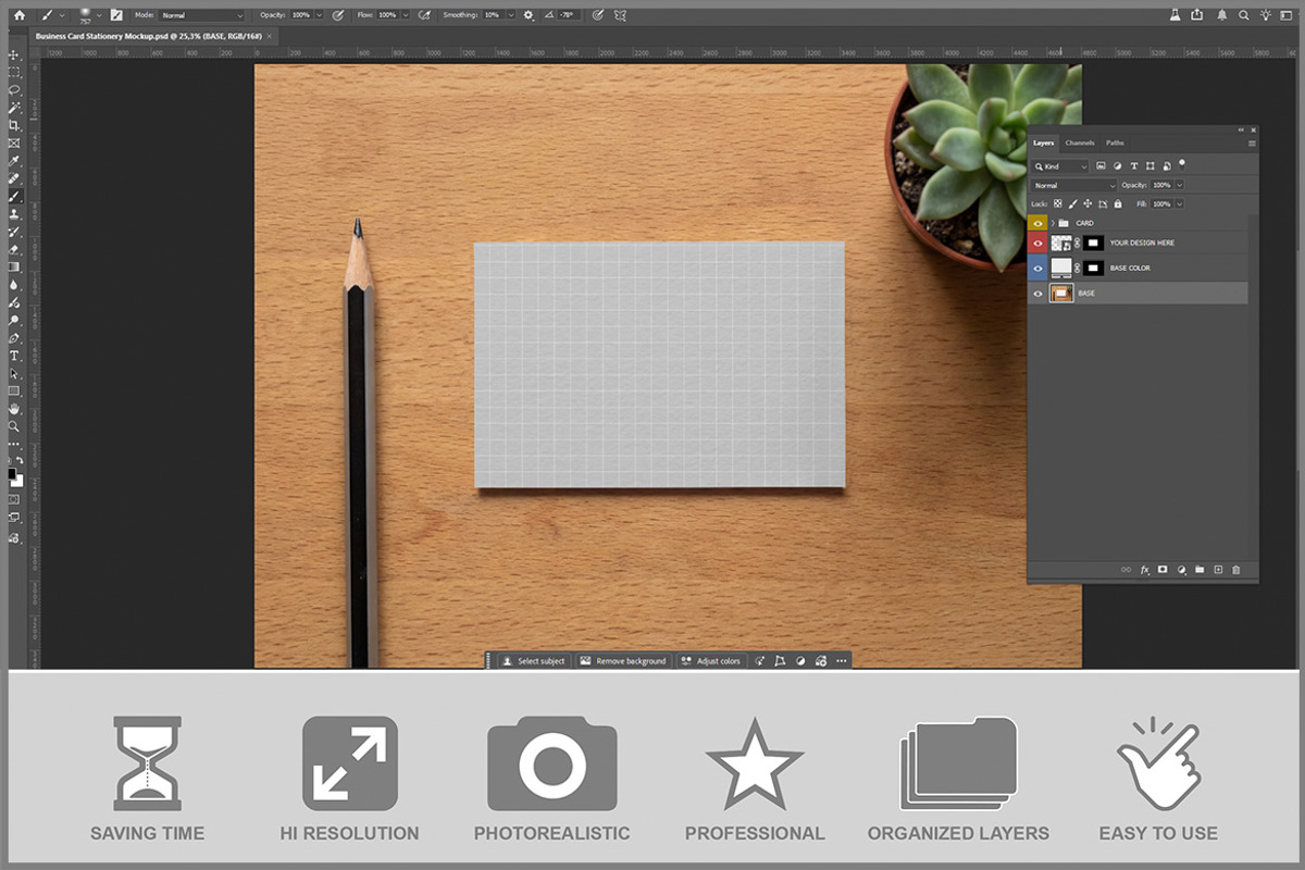 Business Card Stationery PSD, a Product Mockup by Bruno's Shop (Photo 2 of 3)