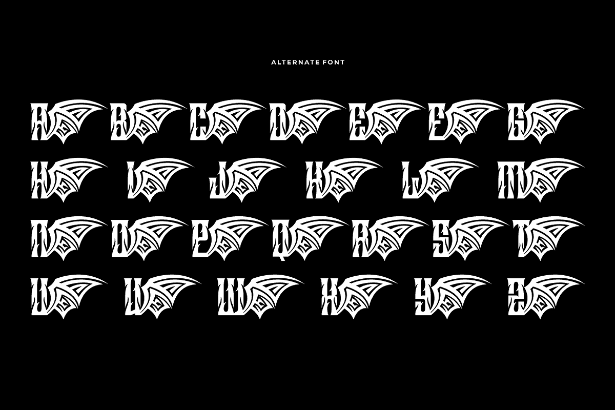 Black Calong - Artdeco Font, a Blackletter Font by QR Design Studio (Photo 6 of 8)