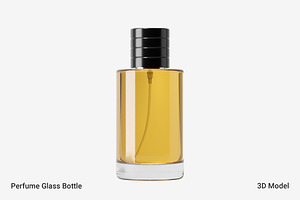 Perfume Glass Bottle 3D Model, an Object 3D Model by Akebareee