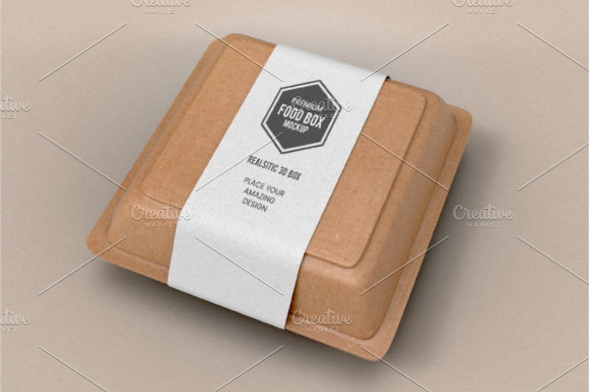 Fast Food Delivery Box Design, a Packaging Mockup by Akrinity Digital (Photo 1 of 2)