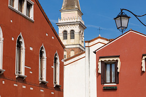 Bell tower of the church of Santa Maria Assunta, Malamocco, a Nature Photo by Bepslabor